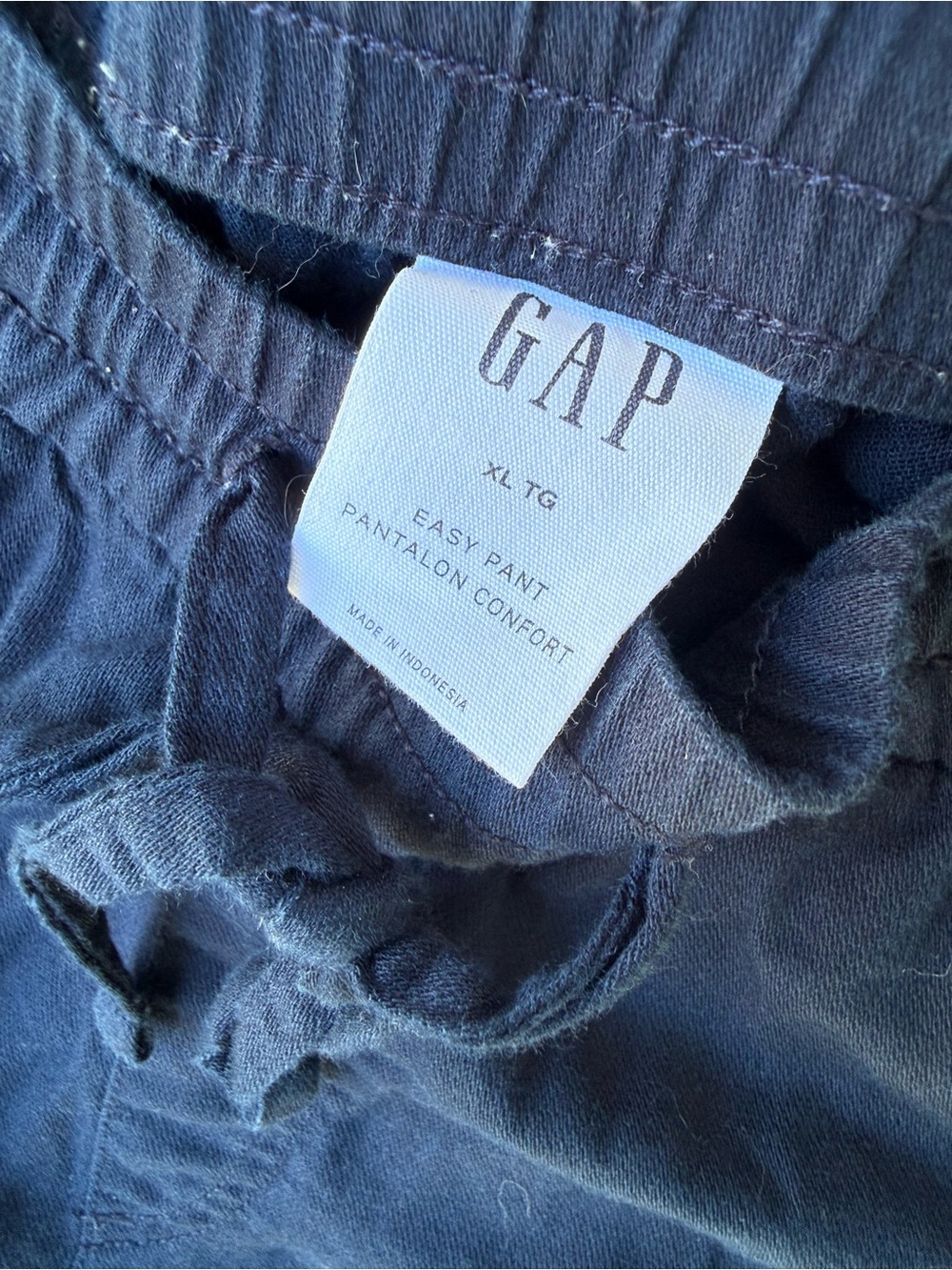 GAP Navy Cropped Drawstring Pants - Picture 4 of 5